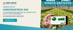 18 Gennaio, Webinar AGRIFOODTECH 360. La trasformazione digitale nell’agricoltura per un futuro sostenibile 